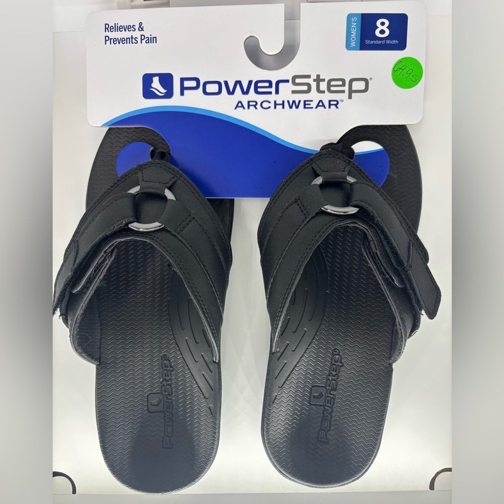 Woman’s PowerStep Archwear Black Sandals